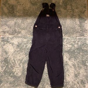Oshkosh Blue Lined Corduroy Overalls Size 5T